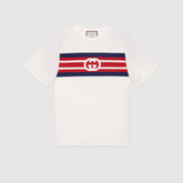 INTERLOCKING G STRIPE PRINT T-SHIRT